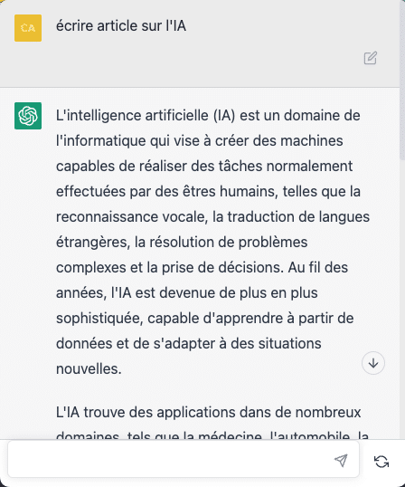 CHATGPT chat gpt IA écrire article édito